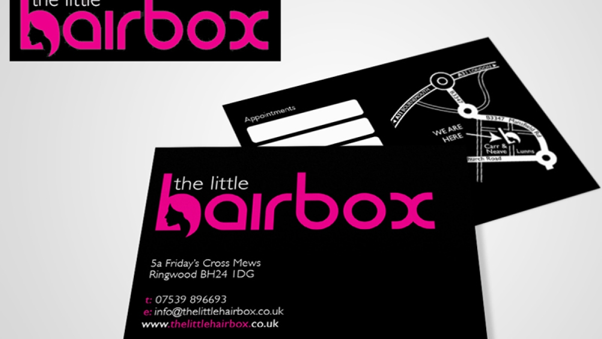 little hairbox business card