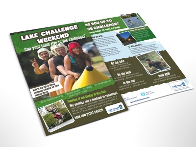 Julia's House flyer for weekend charity challenge