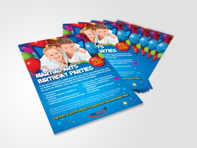 Martial Arts Party Flyer